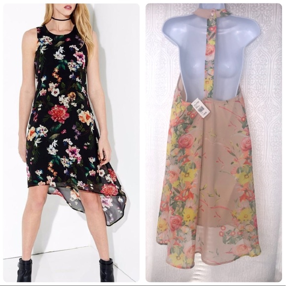 Anthropologie Dresses & Skirts - NWT | LUSH floral peach print high low dress Sz. M